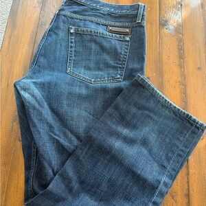 Burberry Men's Dark Blue Bootcut Jeans